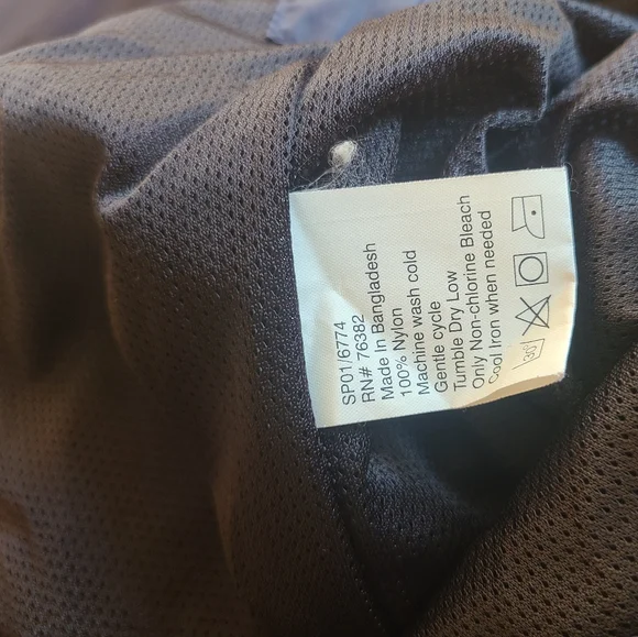 Timberland Navy Blue Weathergear Full-Zip Rain Jacket/windbreaker size medium - Picture 14 of 14